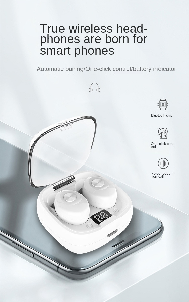 XG8 TWS Bluetooth Earphone Wireless 5.0 True Wireless HD Earbud Stereo In Ear Headphones