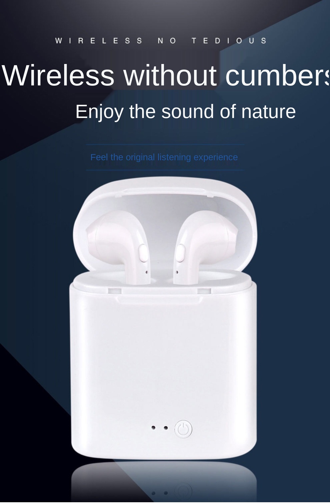 i7s TWS Wireless Earbuds Bluetooth 5.0 Earphones Stereo In-ear Dual Collection for Android iPhone