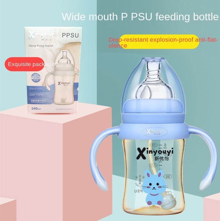 PPSU BPA-Free Breastmilk Teat with 180 ml Bottle - Teat with freezer and fridge safe bottle