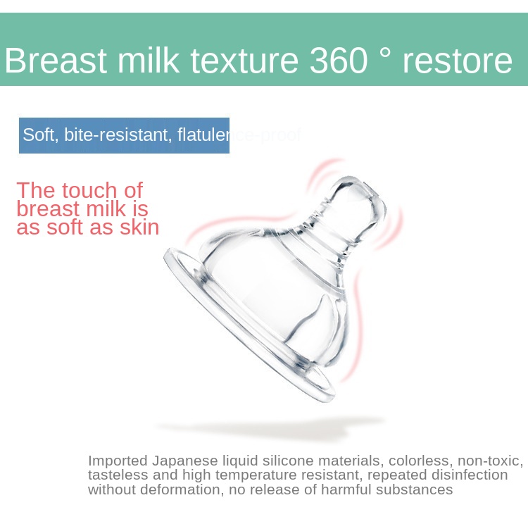 PPSU BPA-Free Breastmilk Teat with 180 ml Bottle - Teat with freezer and fridge safe bottle
