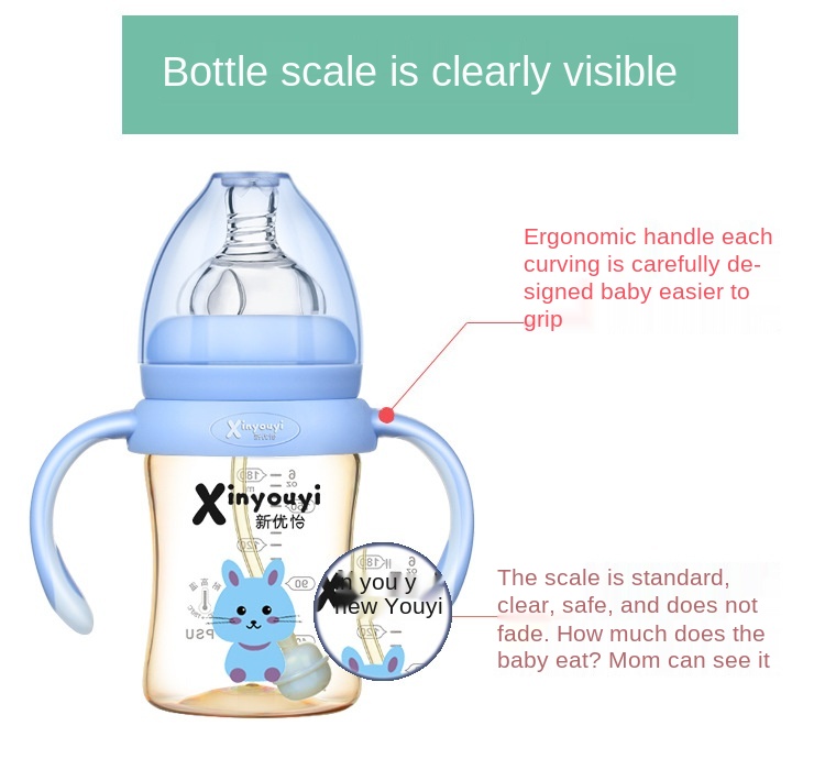 PPSU BPA-Free Breastmilk Teat with 180 ml Bottle - Teat with freezer and fridge safe bottle
