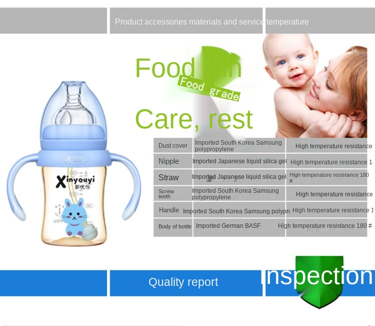 PPSU BPA-Free Breastmilk Teat with 180 ml Bottle - Teat with freezer and fridge safe bottle
