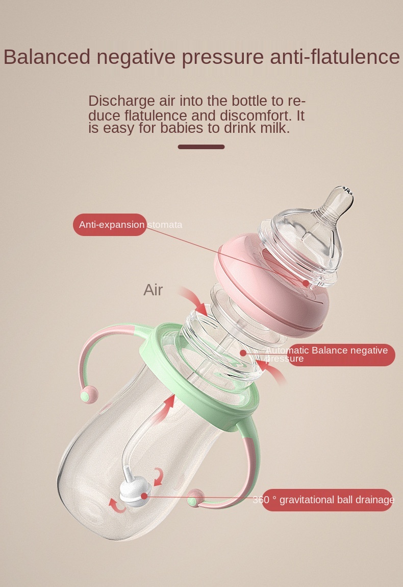 Baby Feeding Breastmilk Teat Bottle  freezer and fridge safe Baby Bottle BPA Free