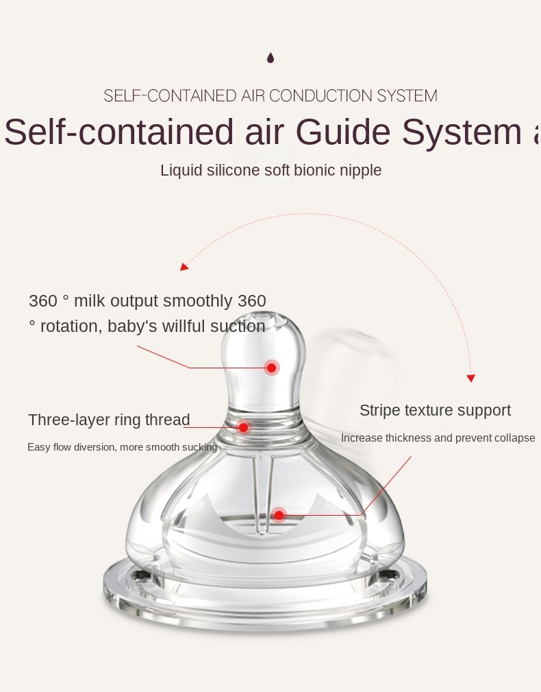 Baby Feeding Breastmilk Teat Bottle freezer and fridge safe Baby Bottle BPA Free
