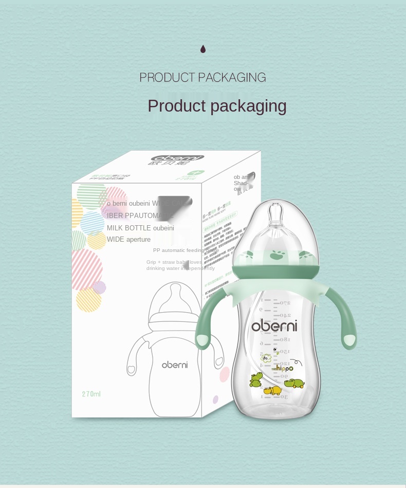 Baby Feeding Breastmilk Teat Bottle freezer and fridge safe Baby Bottle BPA Free