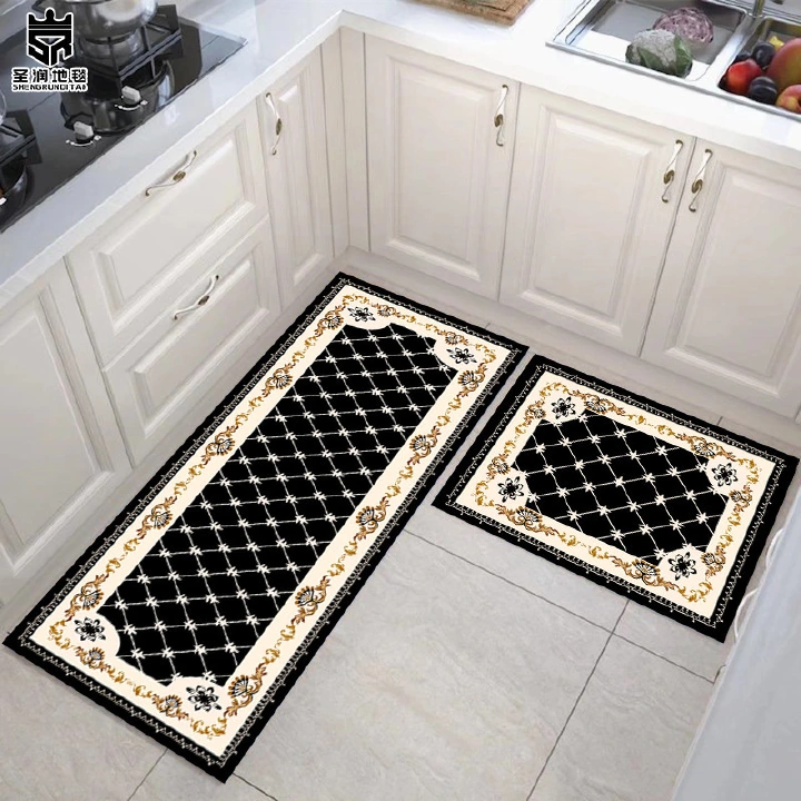 2 PCS Kitchen Mat Cushioned Anti-Fatigue Kitchen Rug Non Slip Kitchen Mats and Rugs Waterproof Kitchen Rug Ergonomic Comfort Standing Mat for Kitchen, House, Floor, Sink, Office