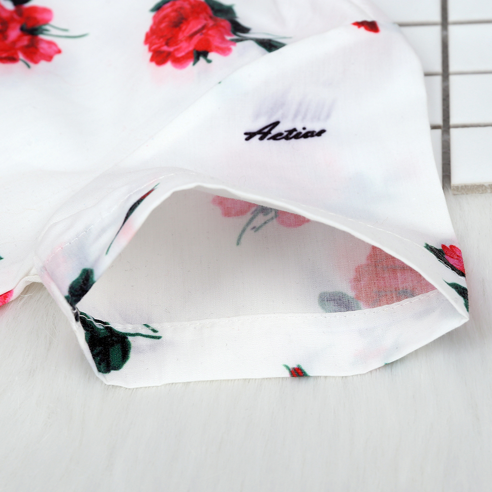 Boys Boutique Clothing Fashion Summer Set Gentleman Print Floral Bow Tie Shirt+Shorts Suits Kids