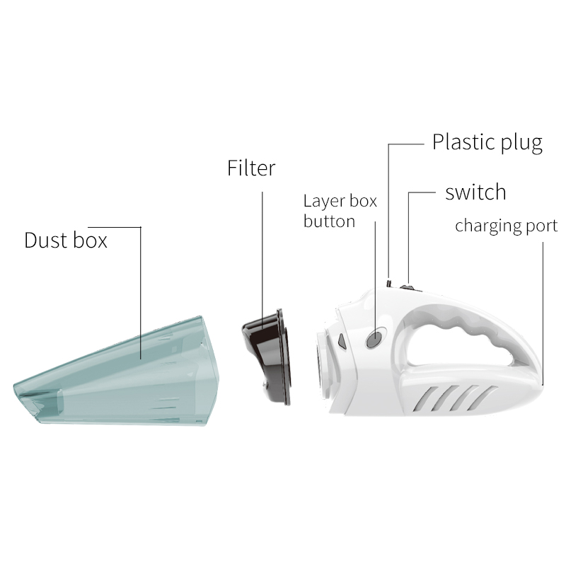 Portable Wireless handheld Car Vacuum Cleaner Wet And Dry Vaccum Cleaner