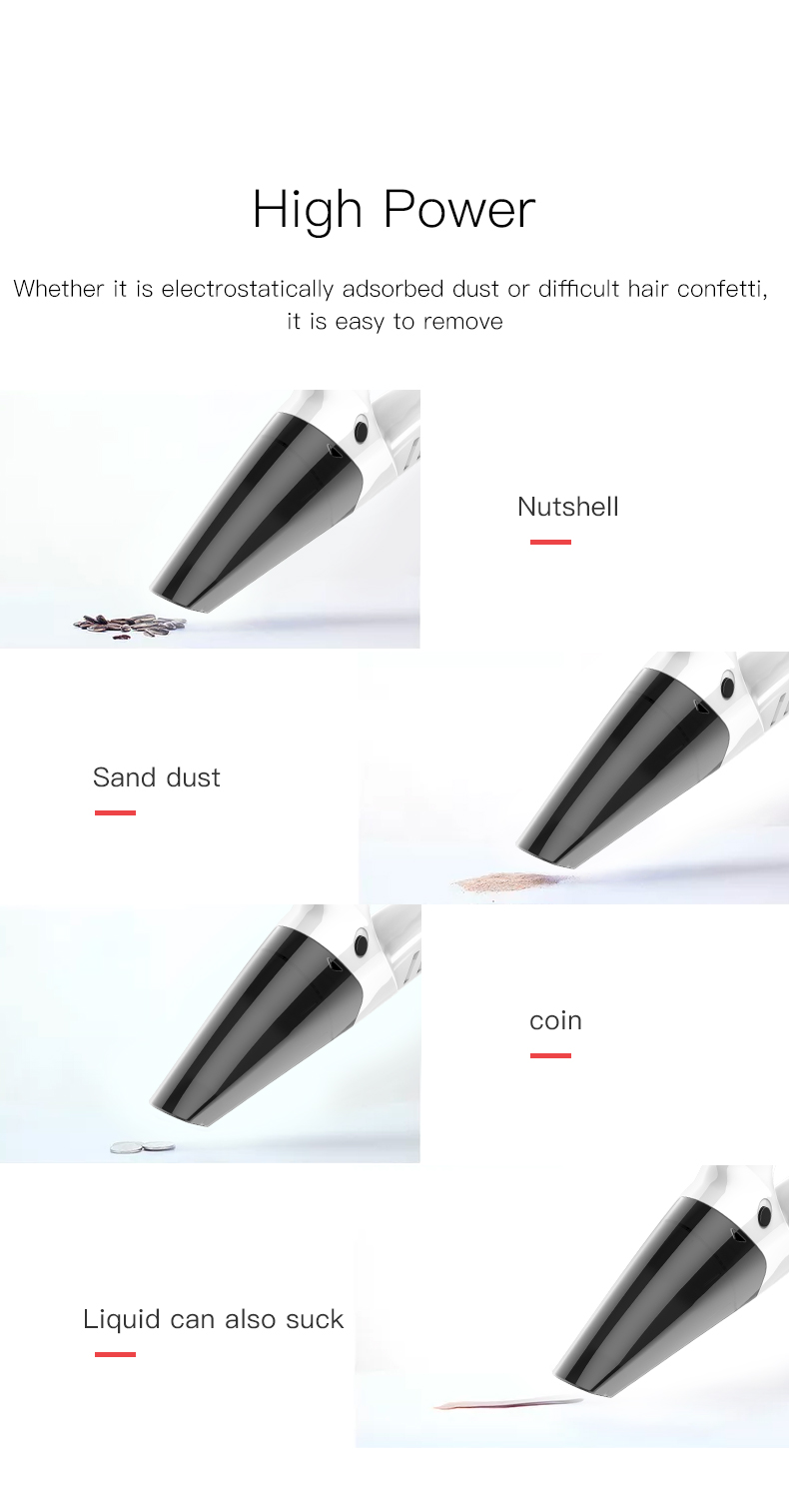New Arrivals Portable Wireless handheld Home Car Vacuum Cleaner Wet And Dry Vaccum Cleaner 4kPa more less75db
