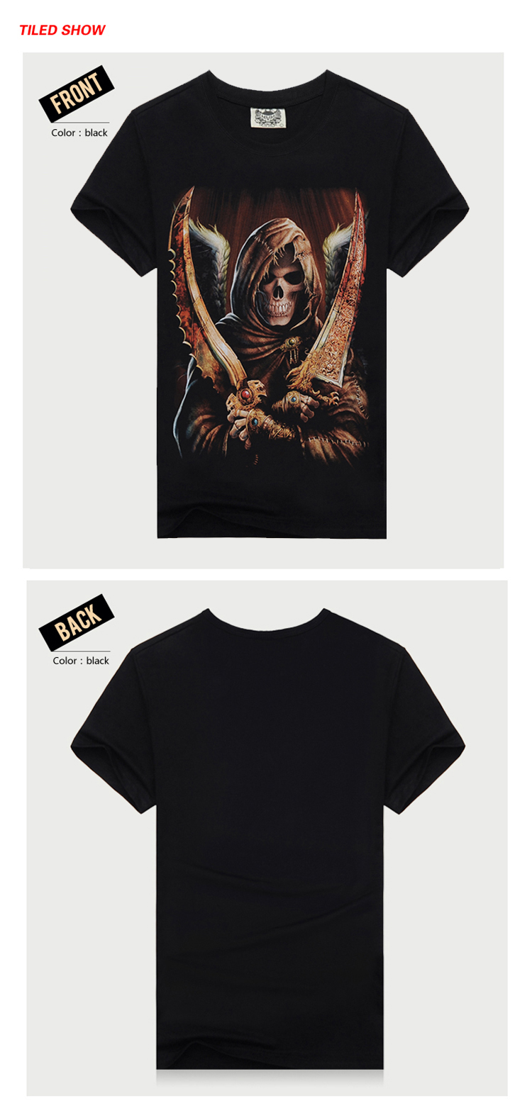 Men's T-shirts new fashion tide brand 3D printing pattern custom short-sleeved casual shirt polos