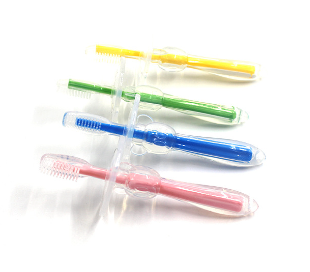 Food grade  baby toothbrush children's toothbrush soft brush tool training toothbrush baby stuff