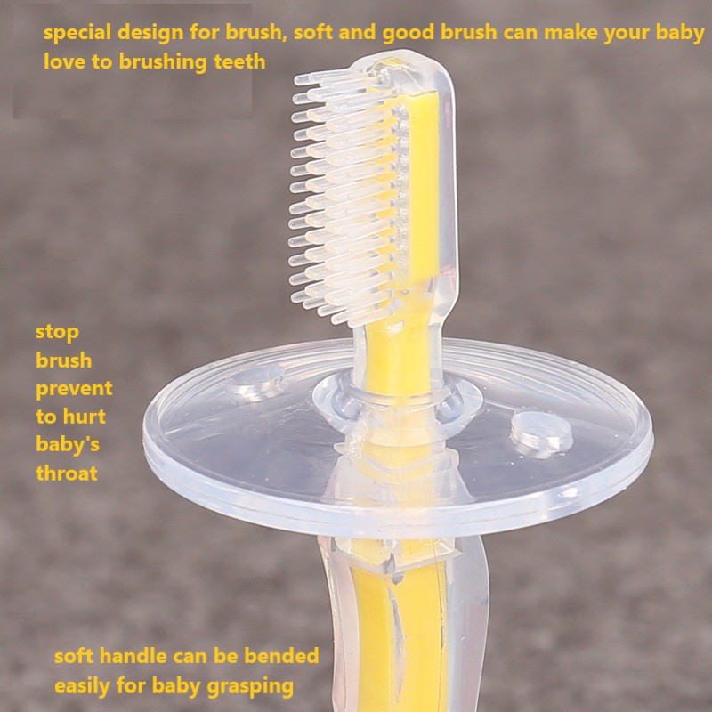 Food grade  baby toothbrush children's toothbrush soft brush tool training toothbrush baby stuff