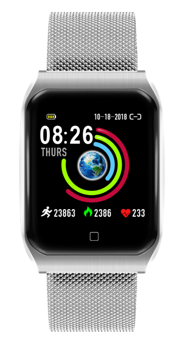 Bluetooth Smart Watch Metal band Wristwatch HD Screen Wearable Devices Smartwatch