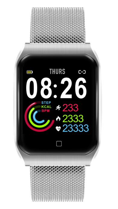 Bluetooth Smart Watch Metal band Wristwatch HD Screen Wearable Devices Smartwatch