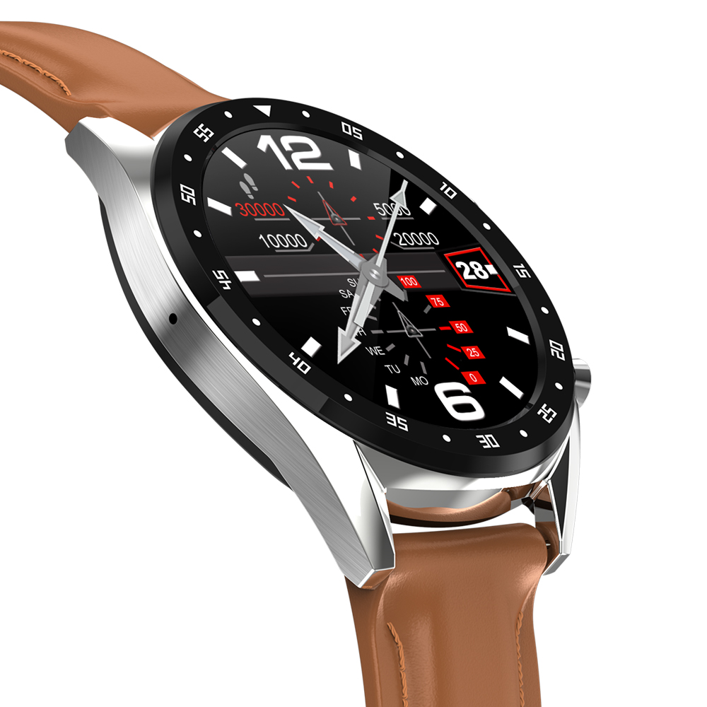 Fashion Ultra Thin Leather Sport Bluetooth Waterproof Smart Watch Business watch Steel band Swatch