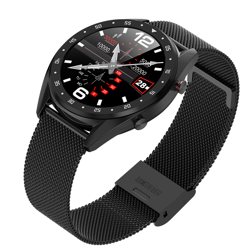 Fashion Ultra Thin Leather Sport Bluetooth Waterproof Smart Watch Business watch Steel band Swatch