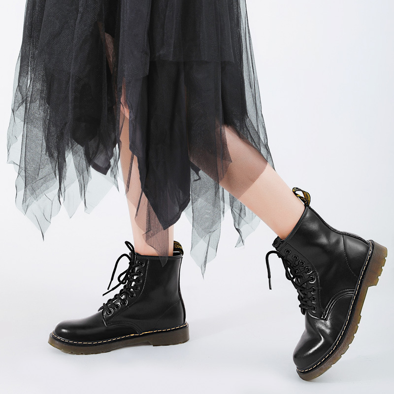 womens cowboy genuine leather boots ladies boots lovers shoes waterproof anti-skid boots ladies