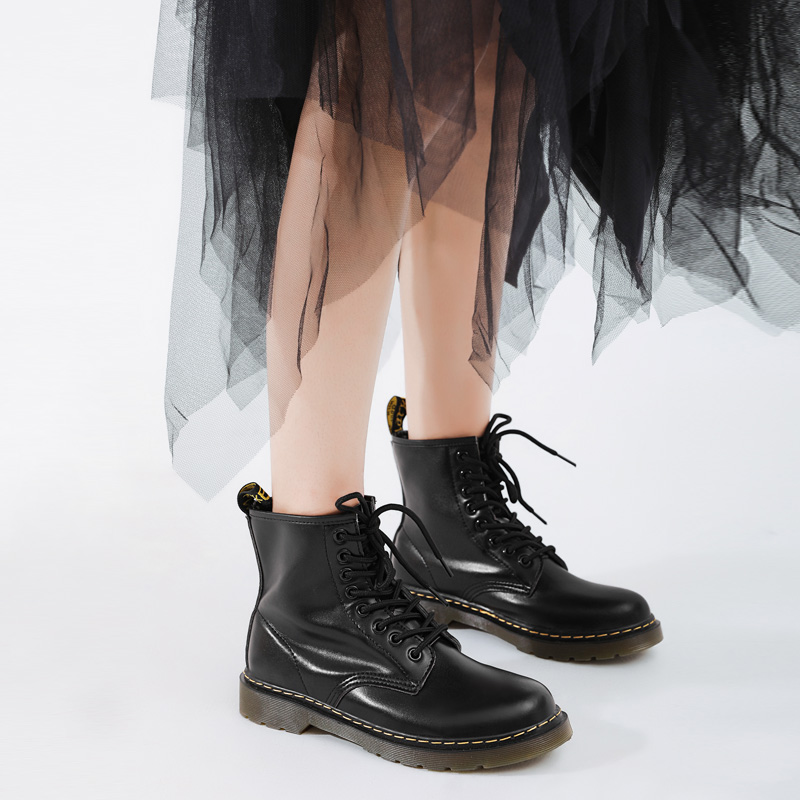 womens cowboy genuine leather boots ladies boots lovers shoes waterproof anti-skid boots ladies