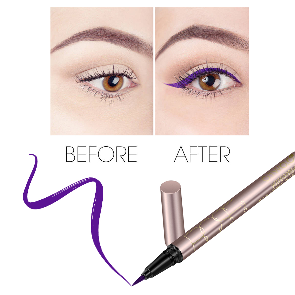 Make up Quick dry Black / Brown Long lasting Waterproof Liquid Eyeliner Eye Liner Pen Pencil Makeup