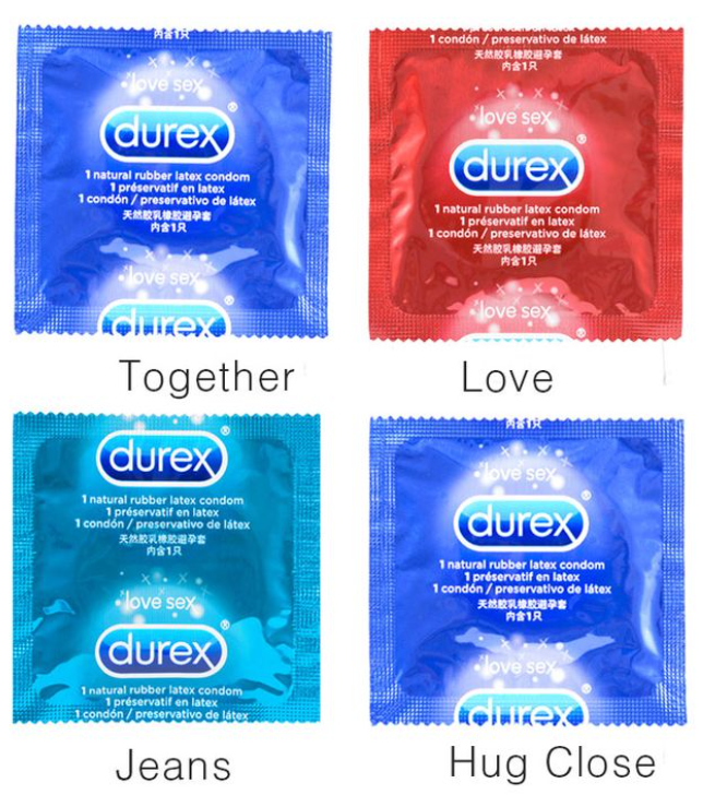 Durex Condom 4 Types 32 Pcs/box Ultra Thin Sex Lubricated Condoms Natural Rubber Latex For Lover/Men