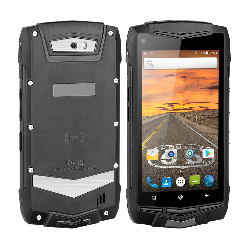5.0 Inch Screen 2GB RAM/16GB ROM NFC IP68 4G LTE Rugged Android Smartphone Tri-proof phones Uniwa v1