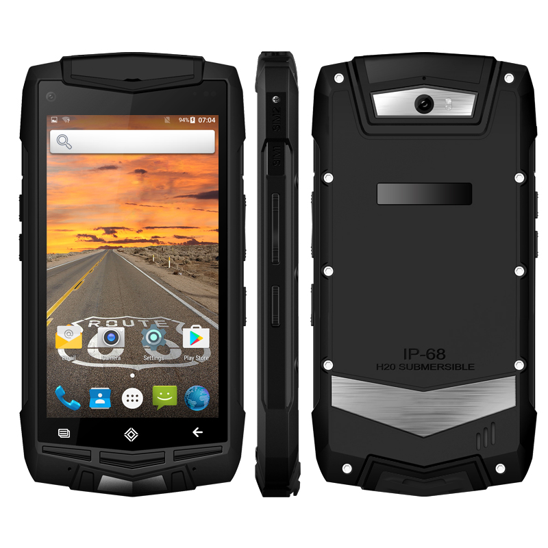 5.0 Inch Screen 2GB RAM/16GB ROM NFC IP68 4G LTE Rugged Android Smartphone Tri-proof phones Uniwa v1