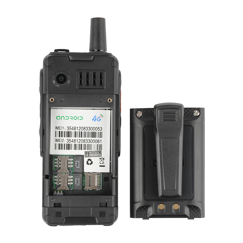 UNIWA F4 IP65 Waterproof  FDD/TDD-LTE 4G POC Walkie talkie 2.4 inch Big Battery Dual Sim smart phone