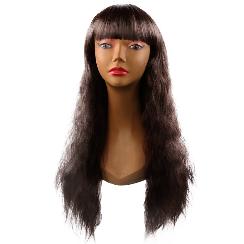New Fashion Synthetic wigs Hair Wigs high class silk Women Wigs Hair Cheaper long Human Hair Wigs