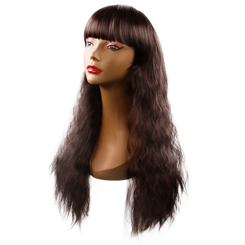 New Fashion Synthetic wigs Hair Wigs high class silk Women Wigs Hair Cheaper long Human Hair Wigs