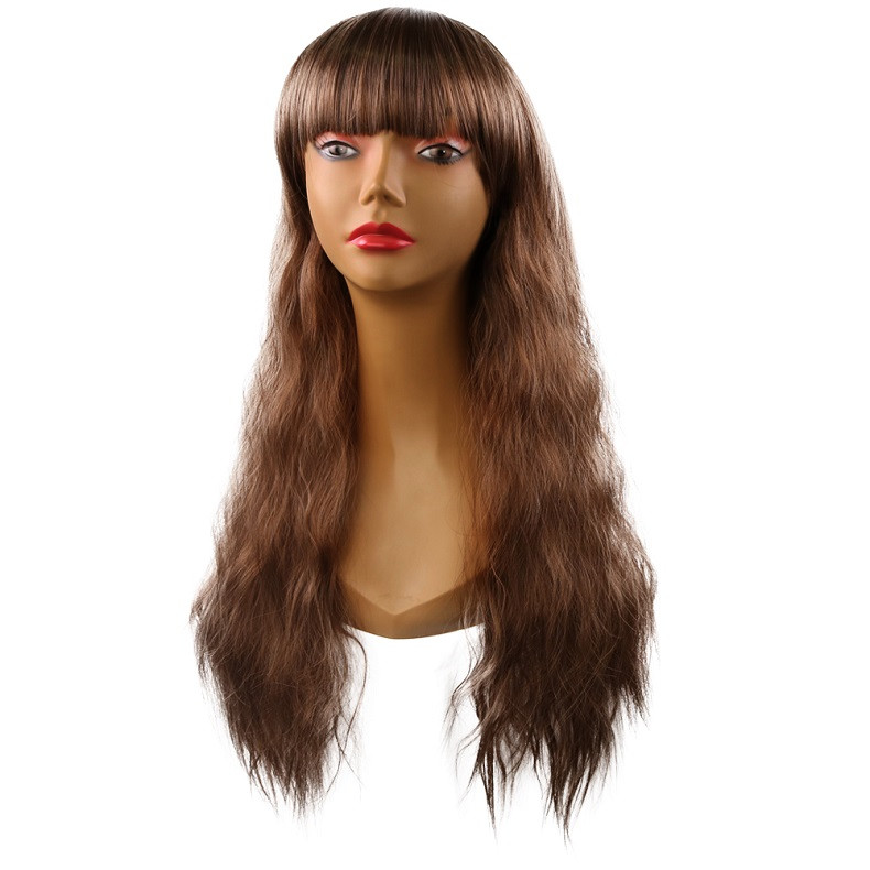 New Fashion Synthetic wigs Hair Wigs high class silk Women Wigs Hair Cheaper long Human Hair Wigs