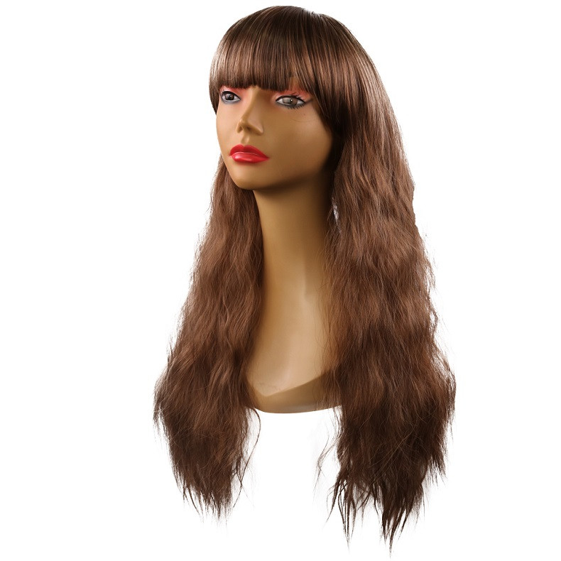 New Fashion Synthetic wigs Hair Wigs high class silk Women Wigs Hair Cheaper long Human Hair Wigs
