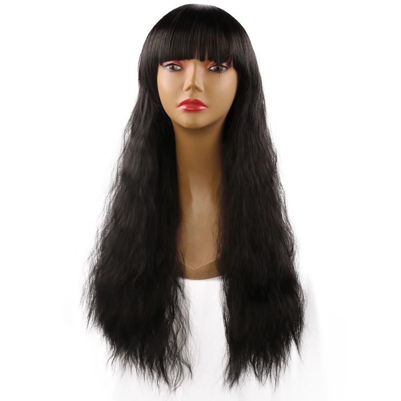 New Fashion Synthetic wigs Hair Wigs high class silk Women Wigs Hair Cheaper long Human Hair Wigs