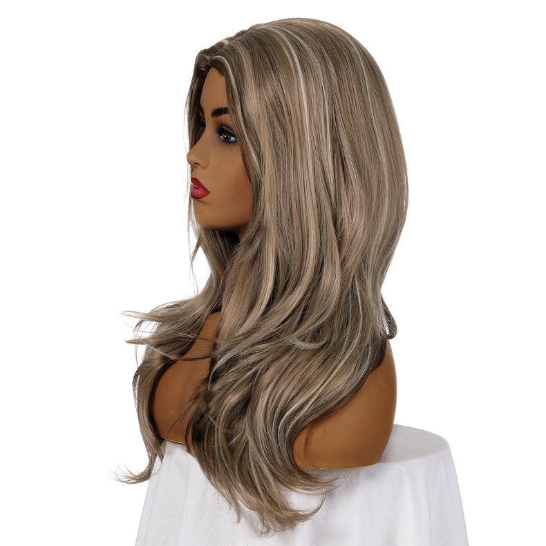 New Fashion Synthetic wigs Hair Wigs high class silk Women Wigs Hair Cheaper long Human Hair Wigs