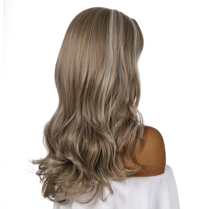 New Fashion Synthetic wigs Hair Wigs high class silk Women Wigs Hair Cheaper long Human Hair Wigs