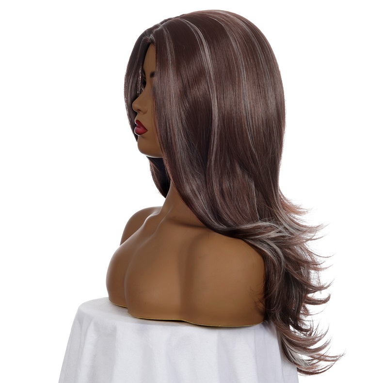 New Fashion Synthetic wigs Hair Wigs high class silk Women Wigs Hair Cheaper long Human Hair Wigs