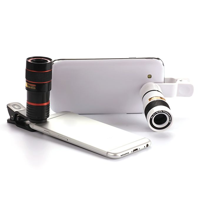 External Phone Camera Mobile Lenses 12X Zoom Long Focus Telescope Lens for Phones Iphone Tablet Ipad