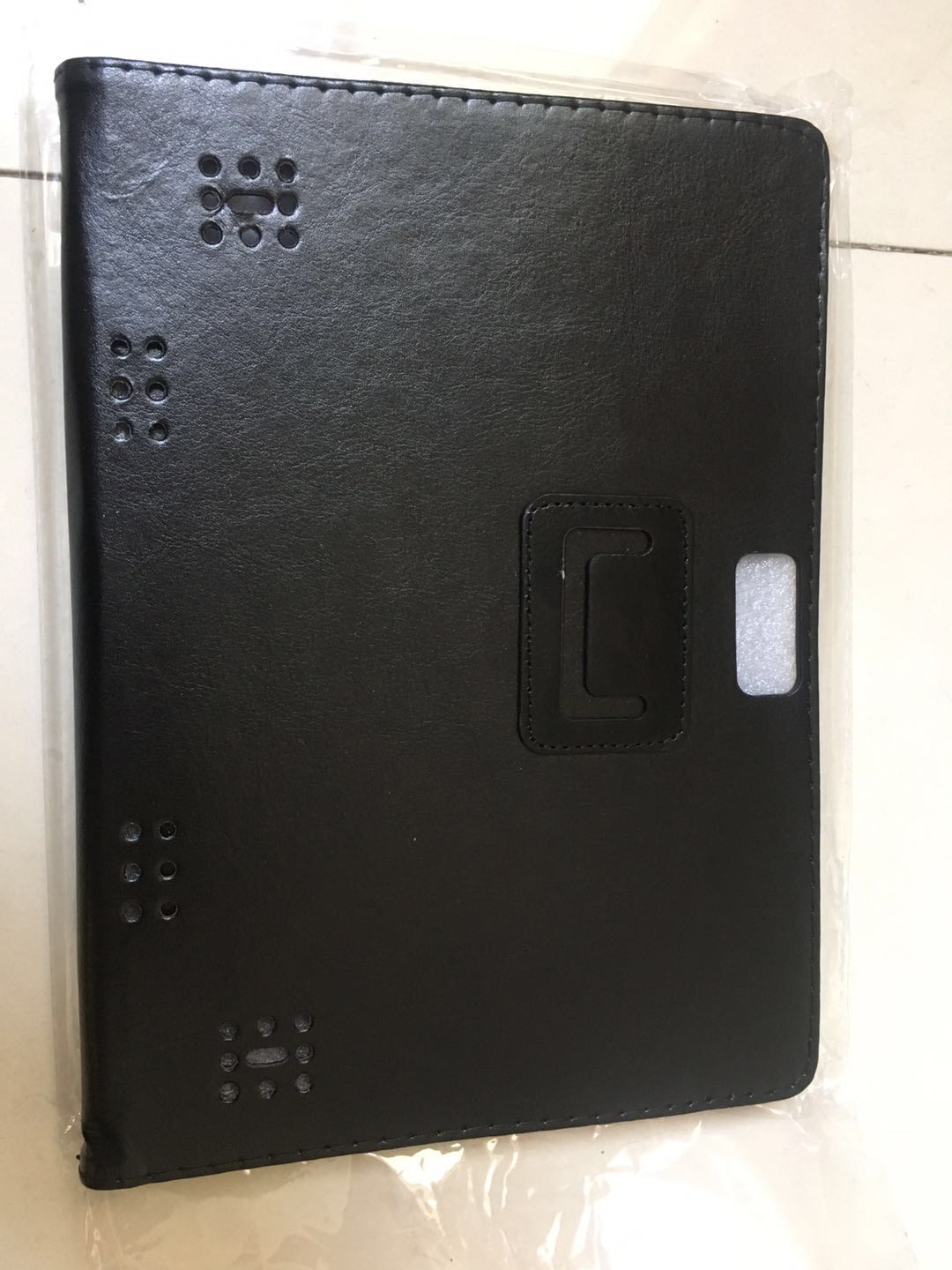 Android ipad black cover Imitation leather material cover for tablet 10.1inch and screen protector