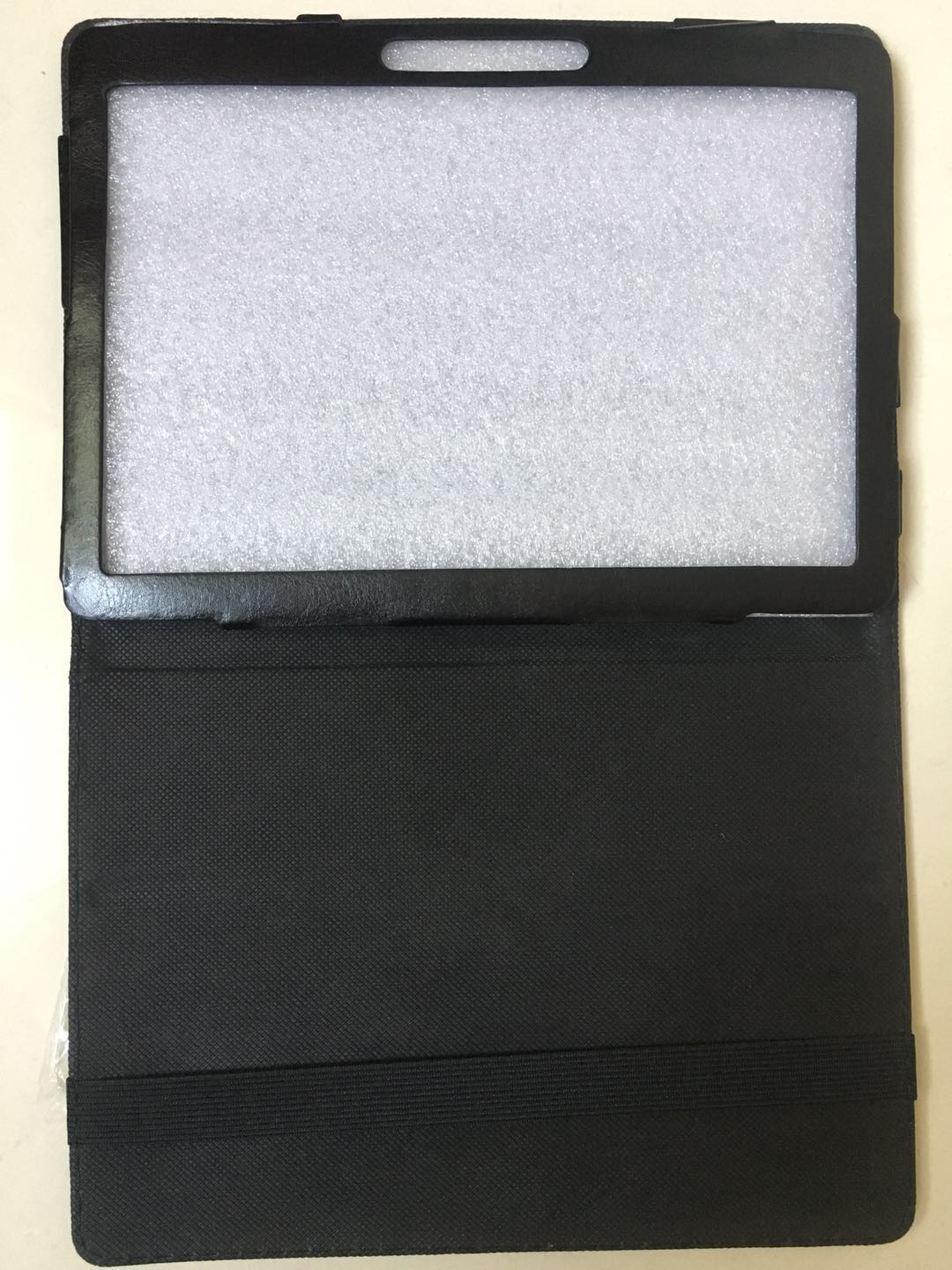 Android ipad black cover Imitation leather material cover for tablet 10.1inch and screen protector