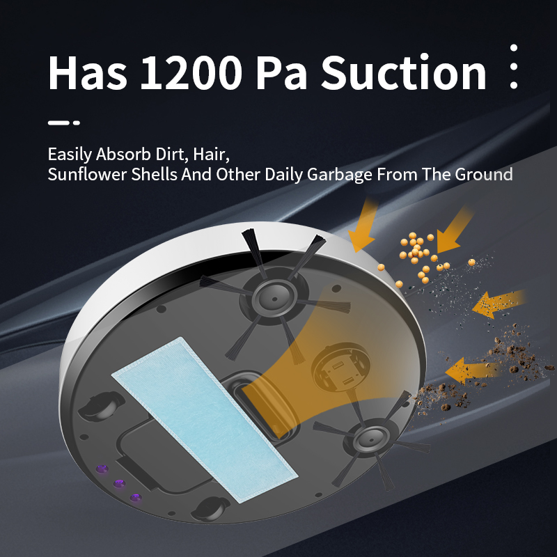 New Robot Vacuum Cleaner Household Professional Sweeping Machine AntiCollision USB Recharge random