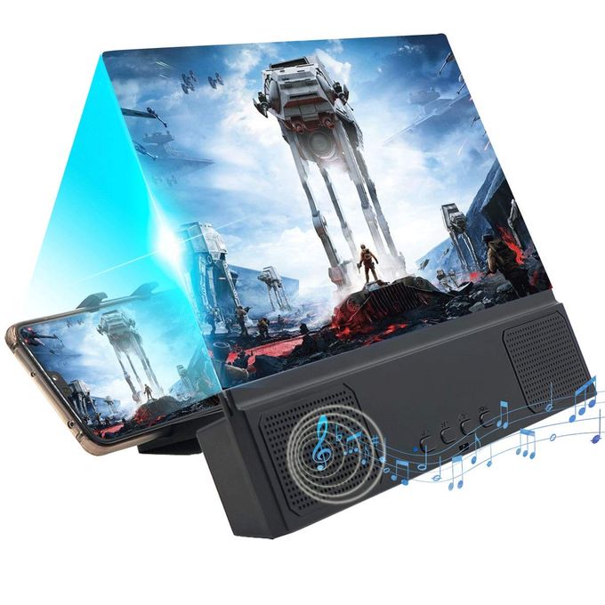 12 inch mobile phone screen magnifier with Bluetooth speaker HD Video Amplifier Enlarge Phone Screen