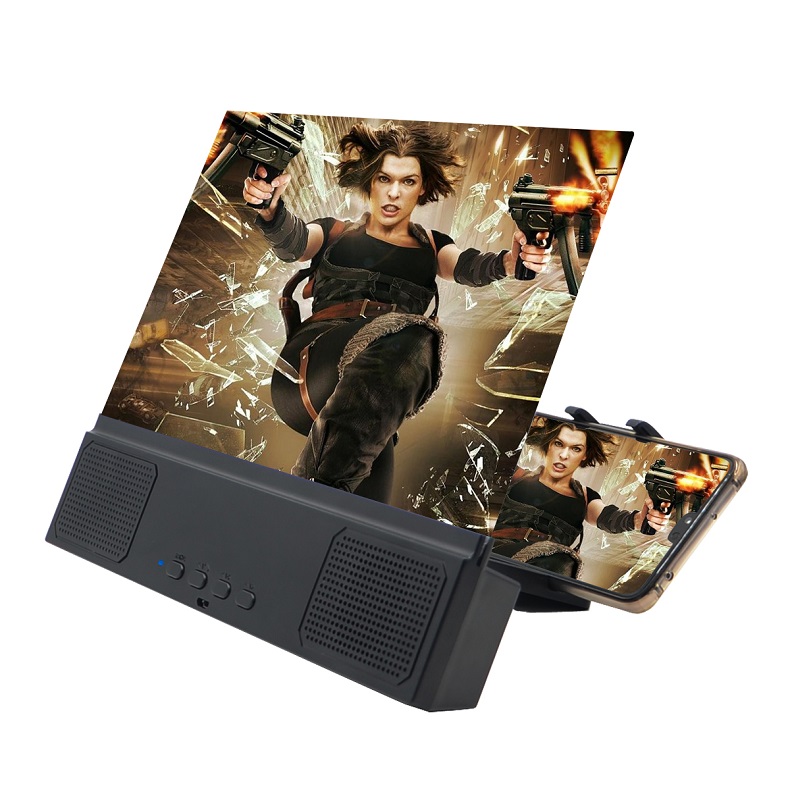 12 inch mobile phone screen magnifier with Bluetooth speaker HD Video Amplifier Enlarge Phone Screen