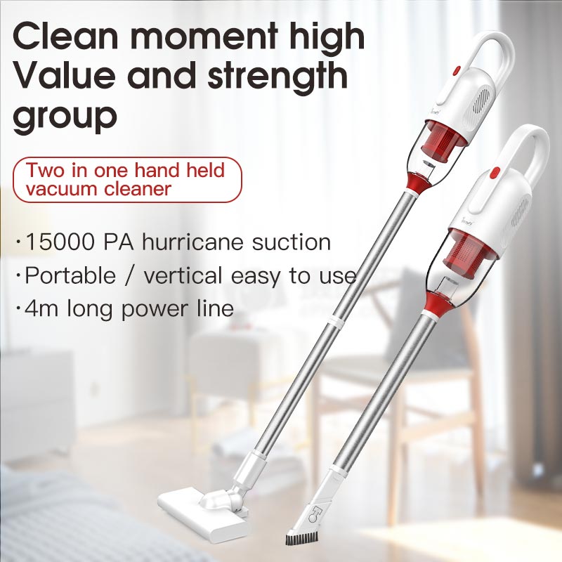 High Performance 15K Pa Dust Ash Bagless Home Rechargeable Portable Wireless / Wired Vacuum Cleaner