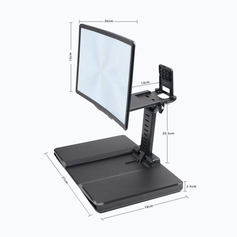 12 inch Folding Mobile Phone screen magnifier Video Amplifier Enlarge phone Screen Adjustable Holder