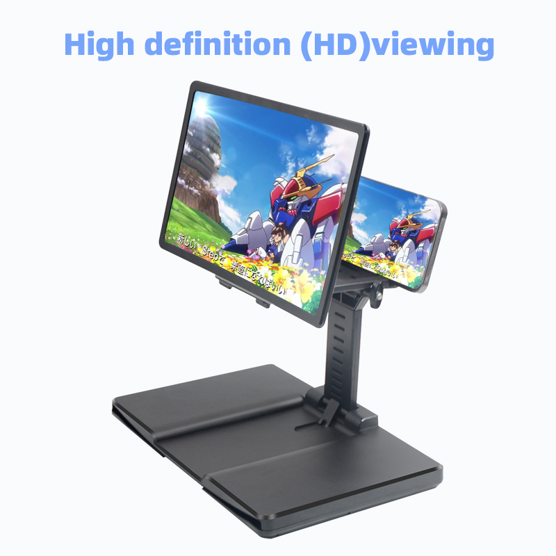 12 inch Folding Mobile Phone screen magnifier Video Amplifier Enlarge phone Screen Adjustable Holder