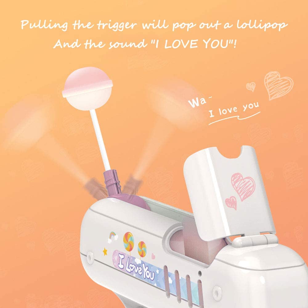 CLIE Lollipop Gun Toy, Candy Gun Toy for TIK TOK Video, Surprise for Boy/Girl Friend