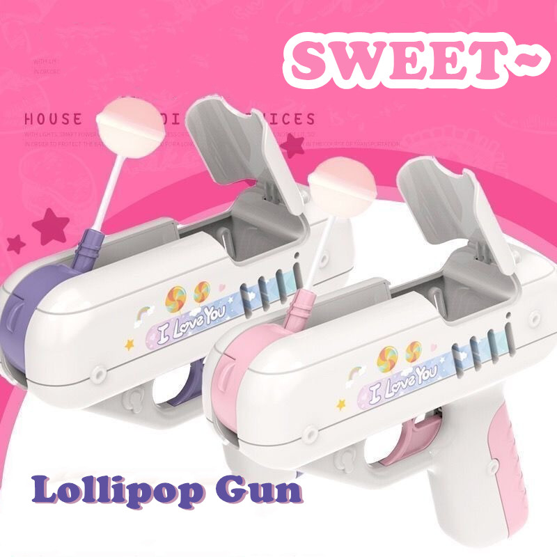 CLIE Lollipop Gun Toy, Candy Gun Toy for TIK TOK Video, Surprise for Boy/Girl Friend