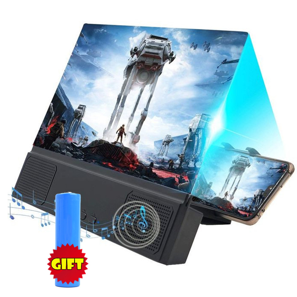 12 inch mobile phone screen magnifier with Bluetooth speaker HD Video Amplifier Enlarge Phone Screen