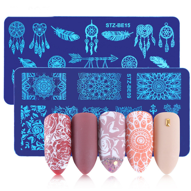 Generic Nail Plate 1pc Nail Art Stamping Plate Nail Art Tools Multiple Pattern Manicure DIY Beauty