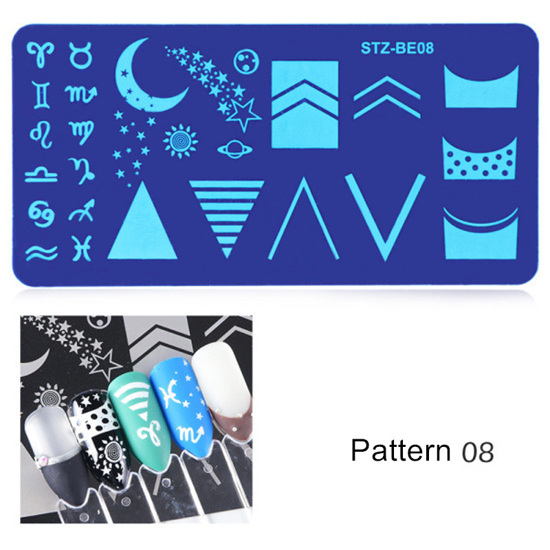 Generic Nail Plate 1pc Nail Art Stamping Plate Nail Art Tools Multiple Pattern Manicure DIY Beauty