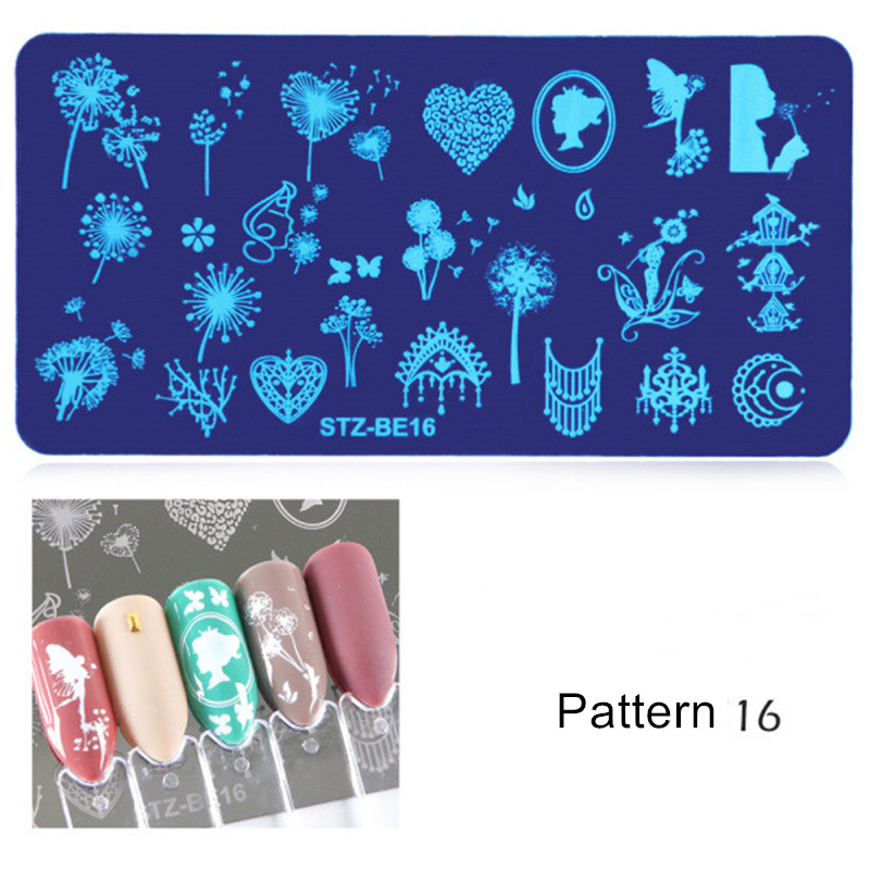 Generic Nail Plate 1pc Nail Art Stamping Plate Nail Art Tools Multiple Pattern Manicure DIY Beauty